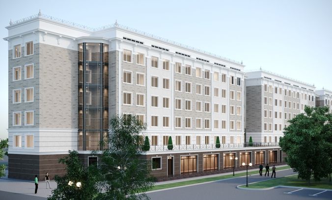 Residential complex 3D model