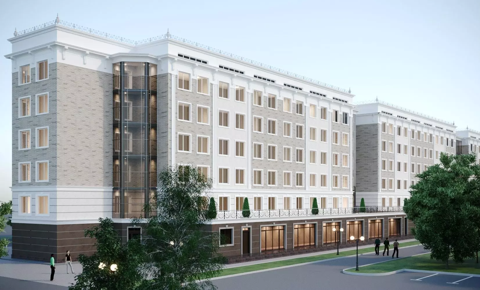 Residential complex 3D model_0