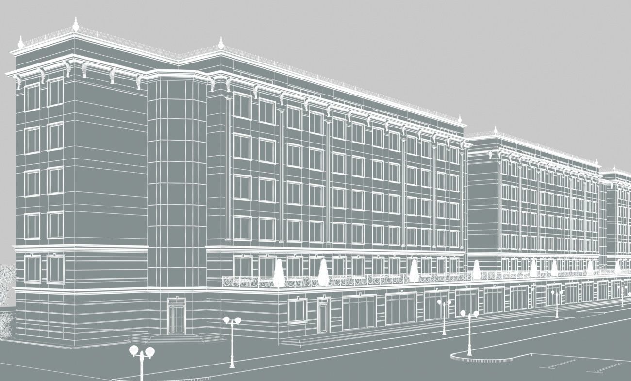 Residential complex 3D model_10