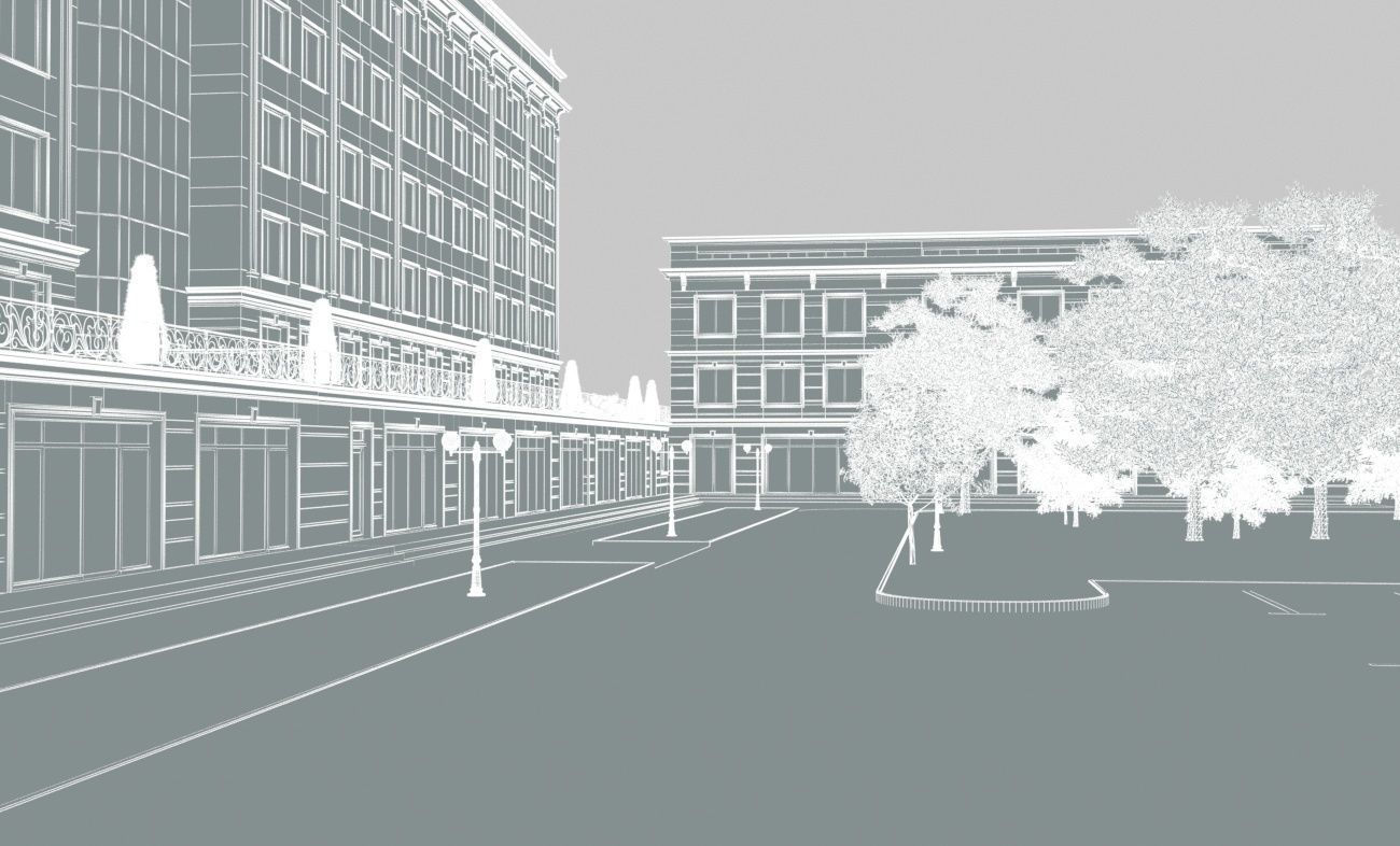 Residential complex 3D model_12