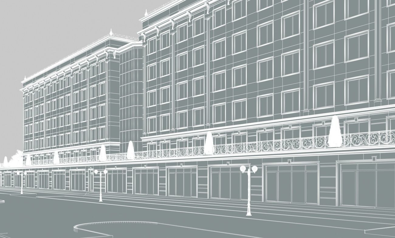 Residential complex 3D model_7