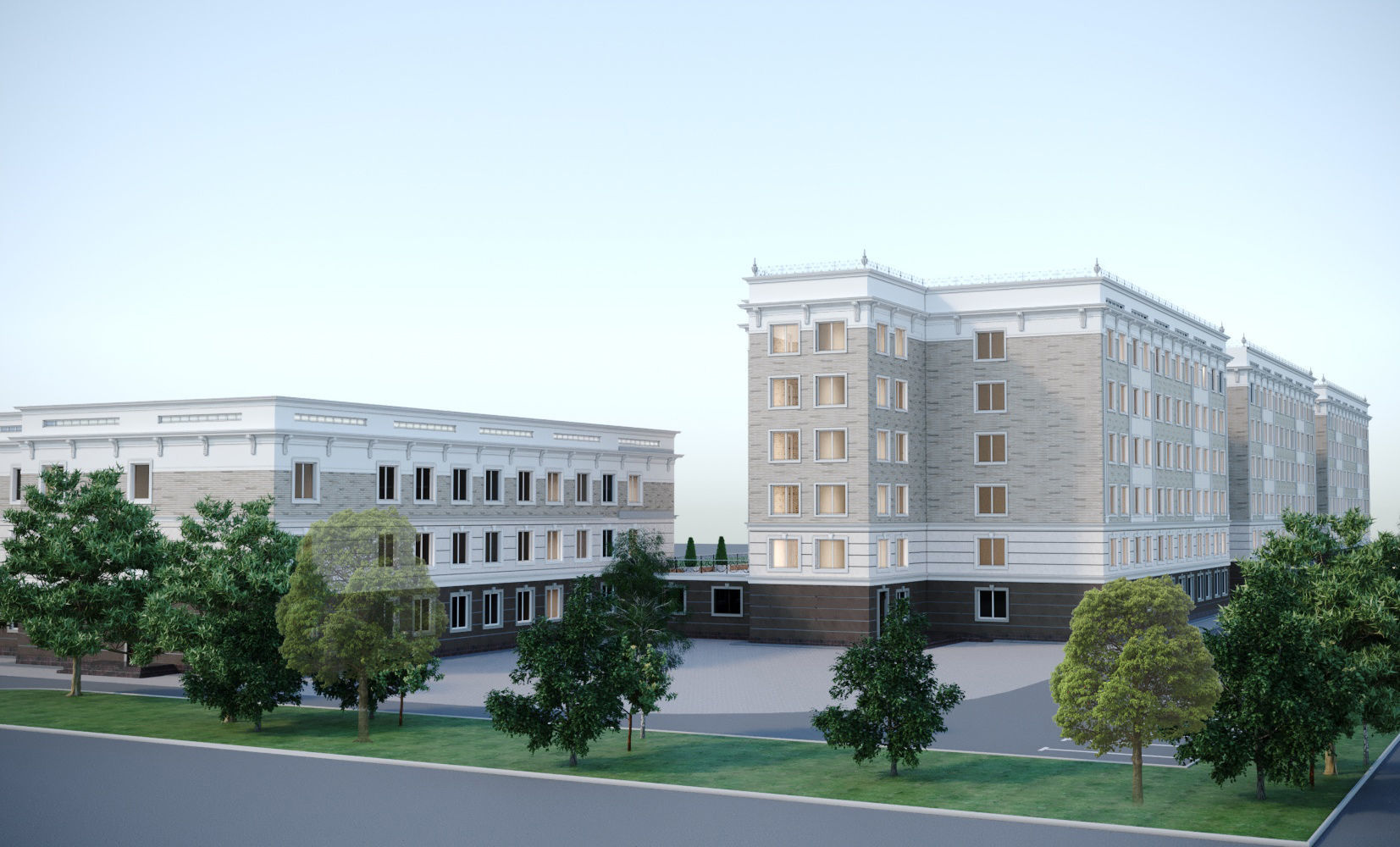 Residential complex 3D model_3