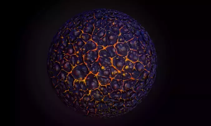 Sci-Fi Lava PBR SEAMLESS Texture