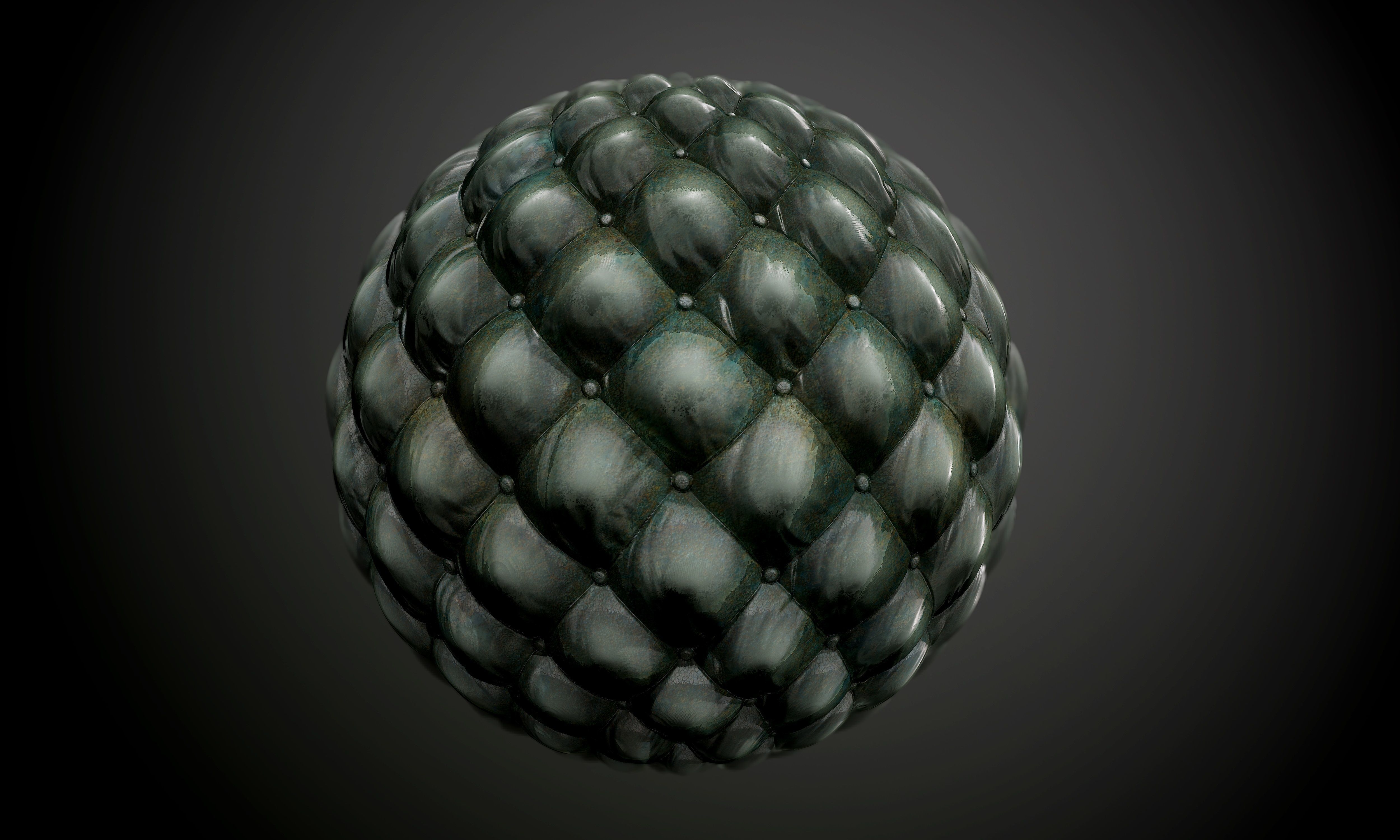 3D model Antique Chair Cushion Seamless PBR Texture