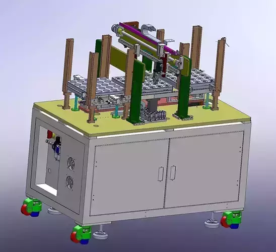 Auto stacking loading and unloading machine 3D model