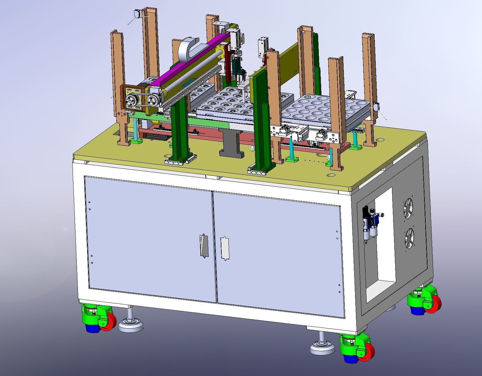 Auto stacking loading and unloading machine 3D model animated | CGTrader