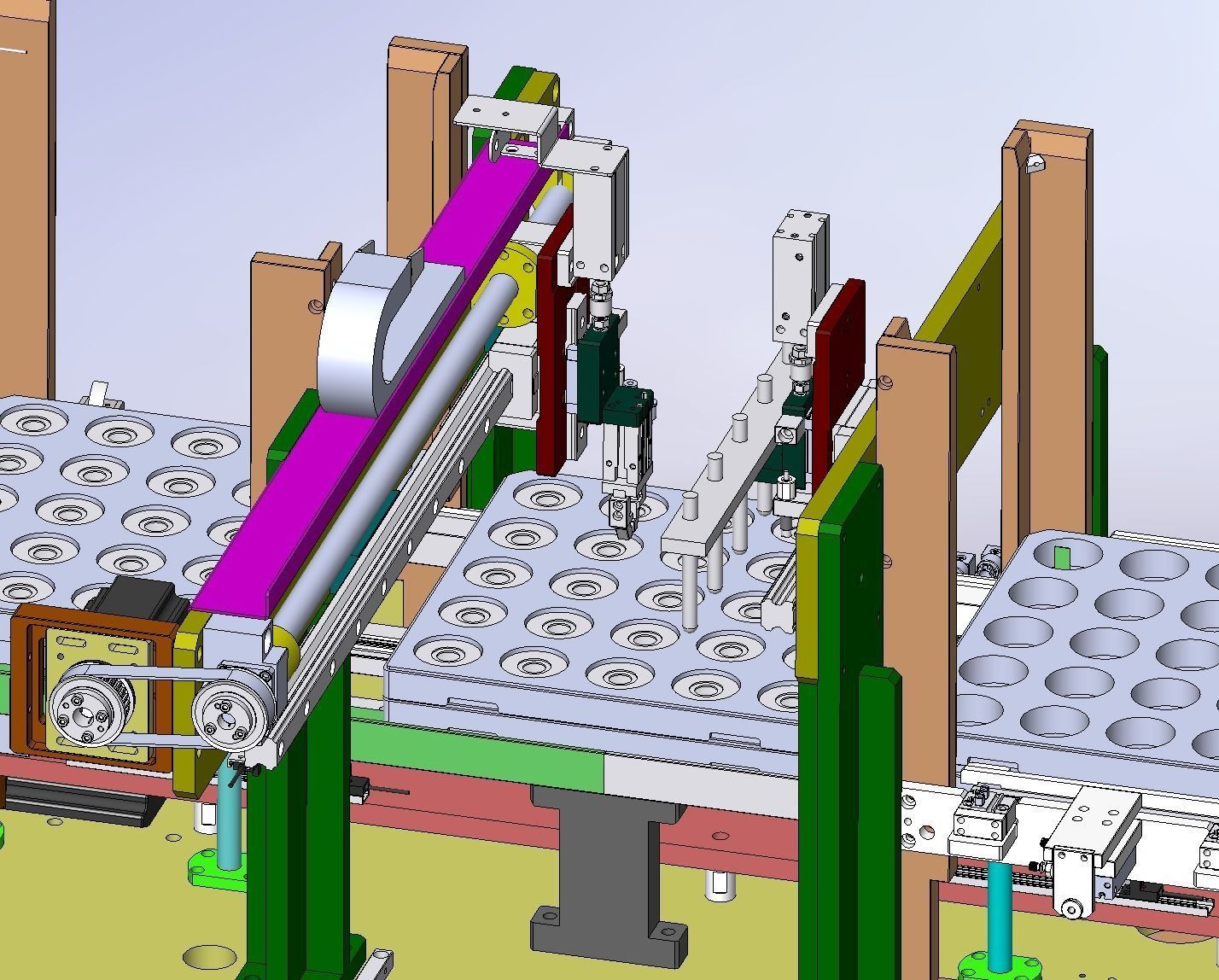 Auto stacking loading and unloading machine 3D model animated | CGTrader