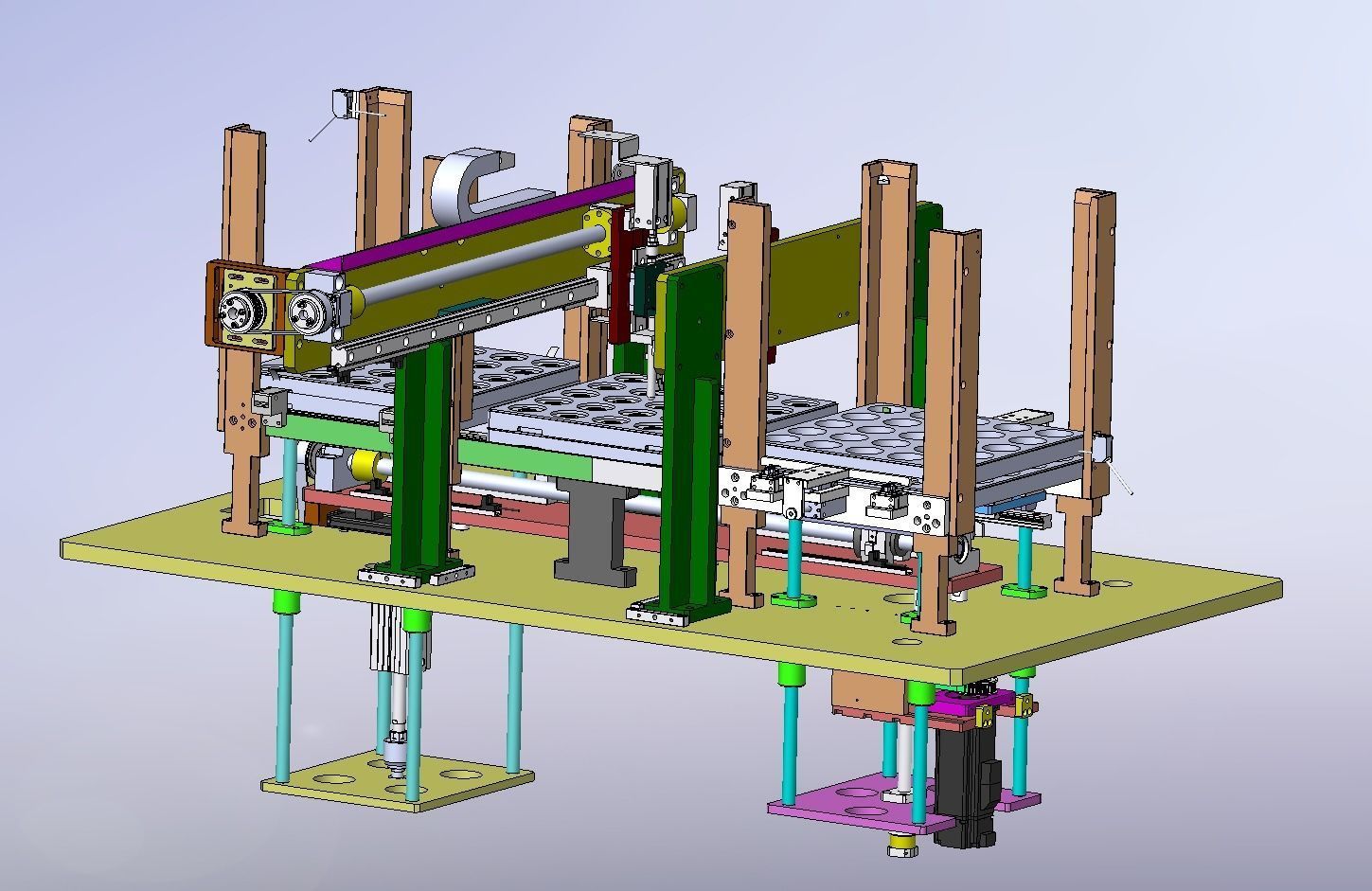 Auto stacking loading and unloading machine 3D model animated | CGTrader