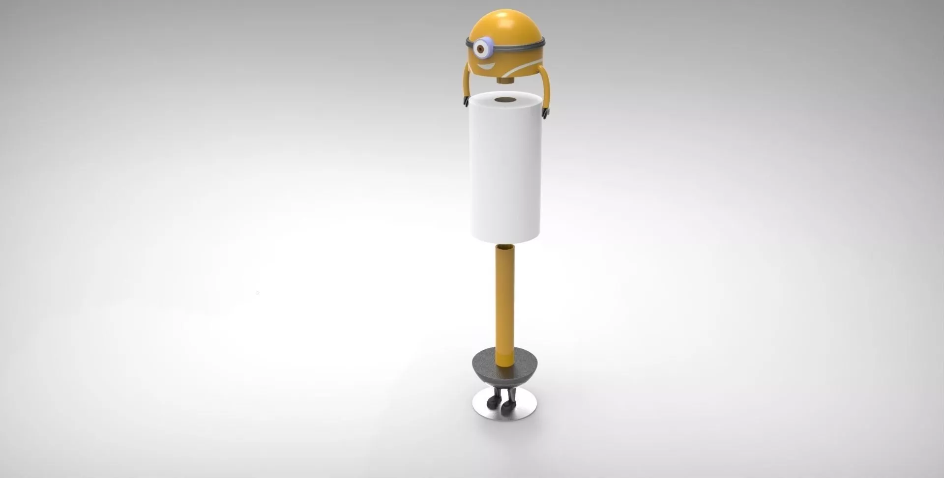 Minion paper towel holder Free 3D model