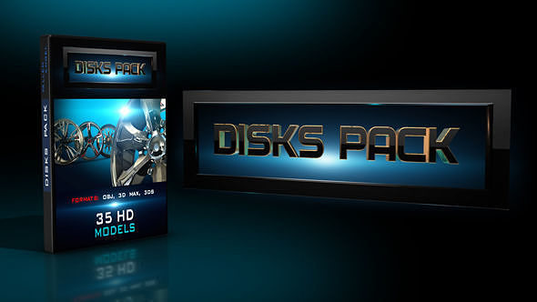 DISKS CARS PACK 3D model