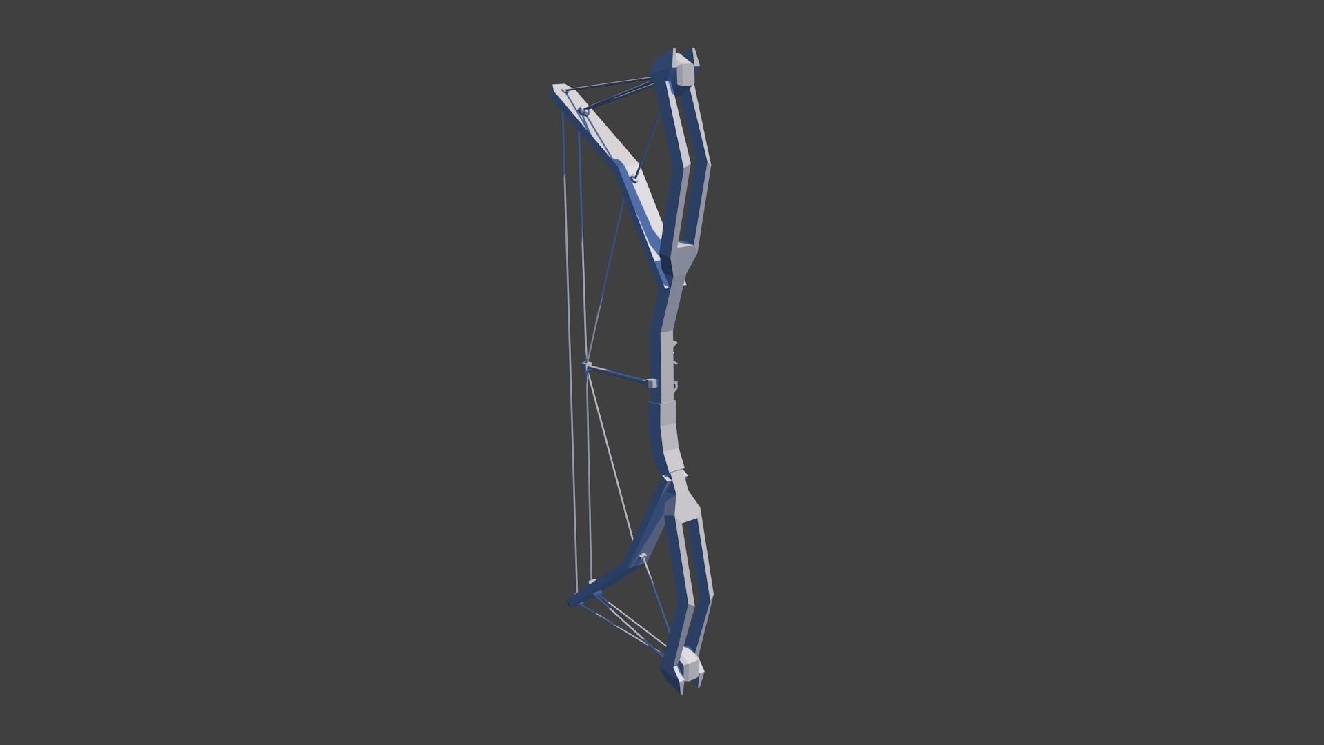 Low poly tactical bow Free low-poly 3D model_1