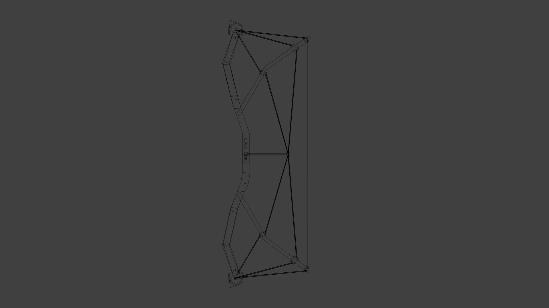 Low poly tactical bow Free low-poly 3D model_8