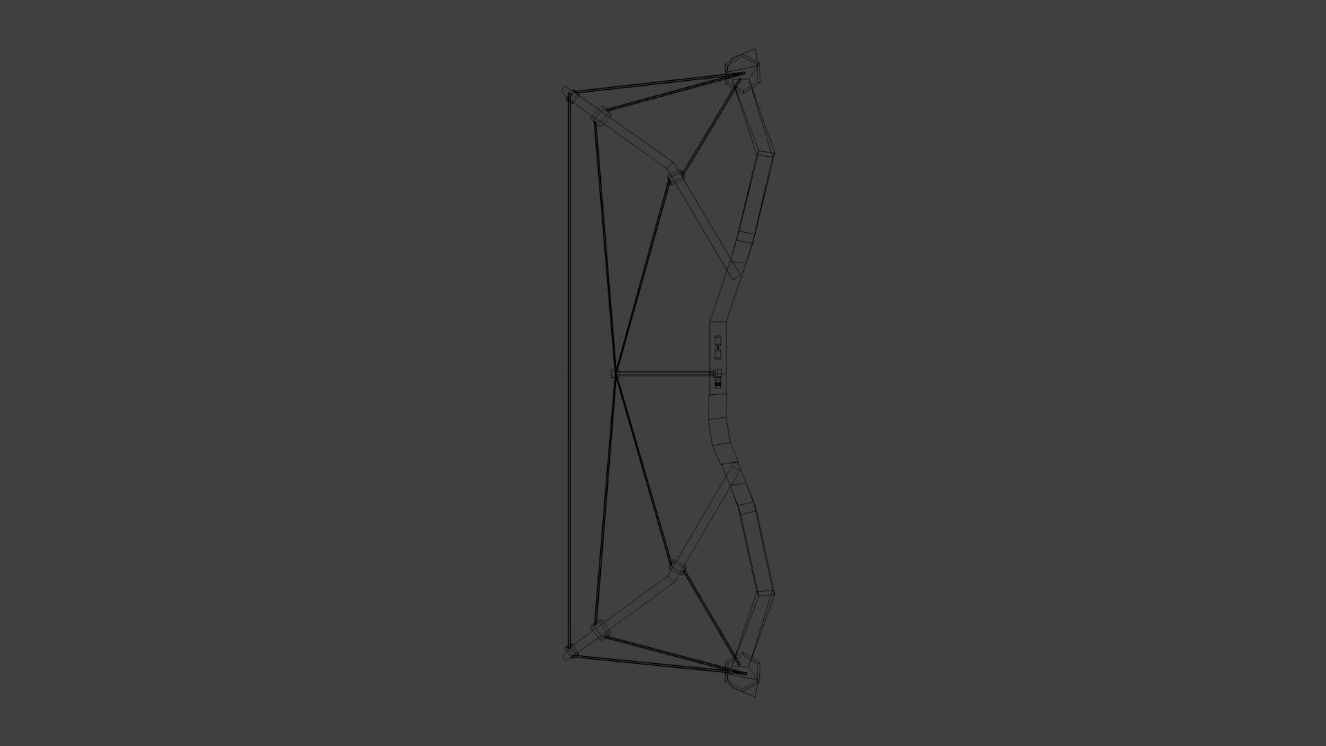 Low poly tactical bow Free low-poly 3D model_10