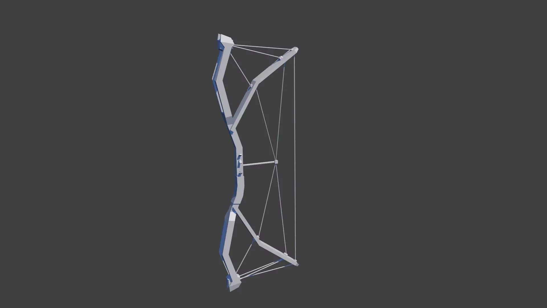 Low poly tactical bow Free low-poly 3D model_0