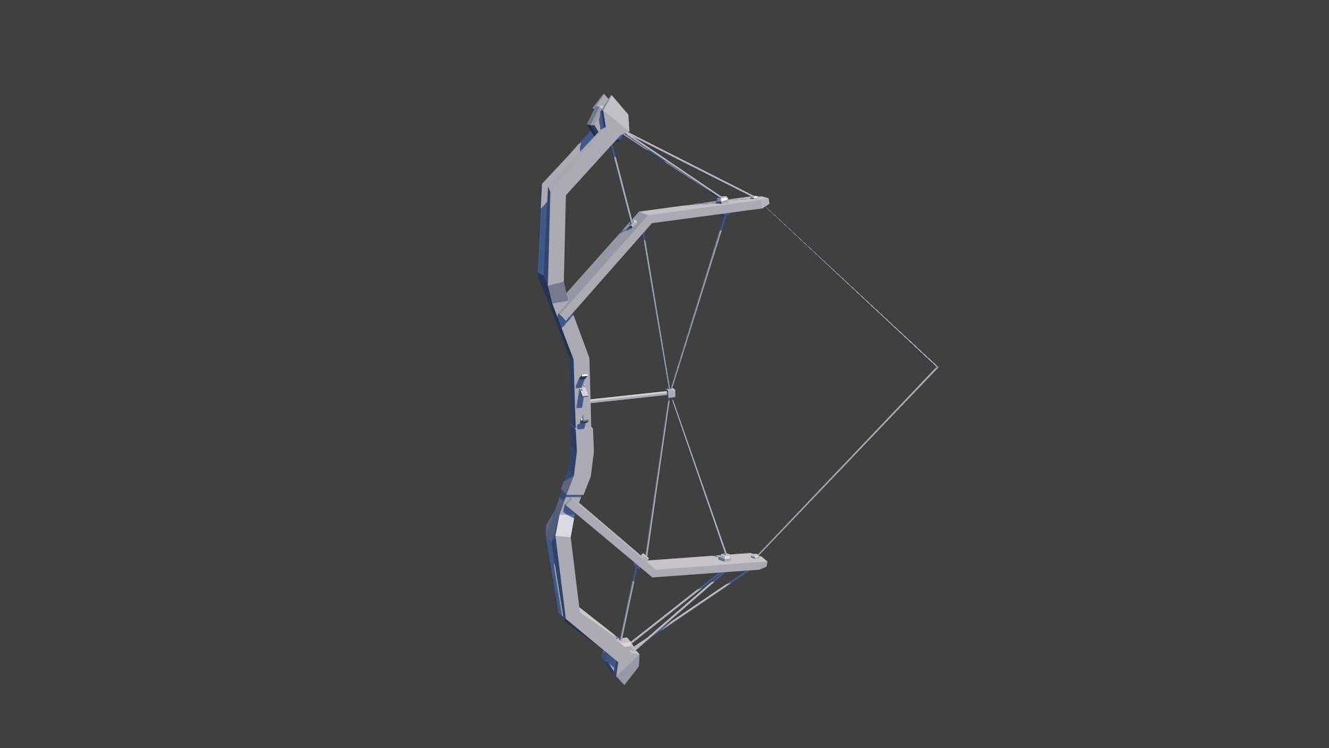 Low poly tactical bow Free low-poly 3D model_4