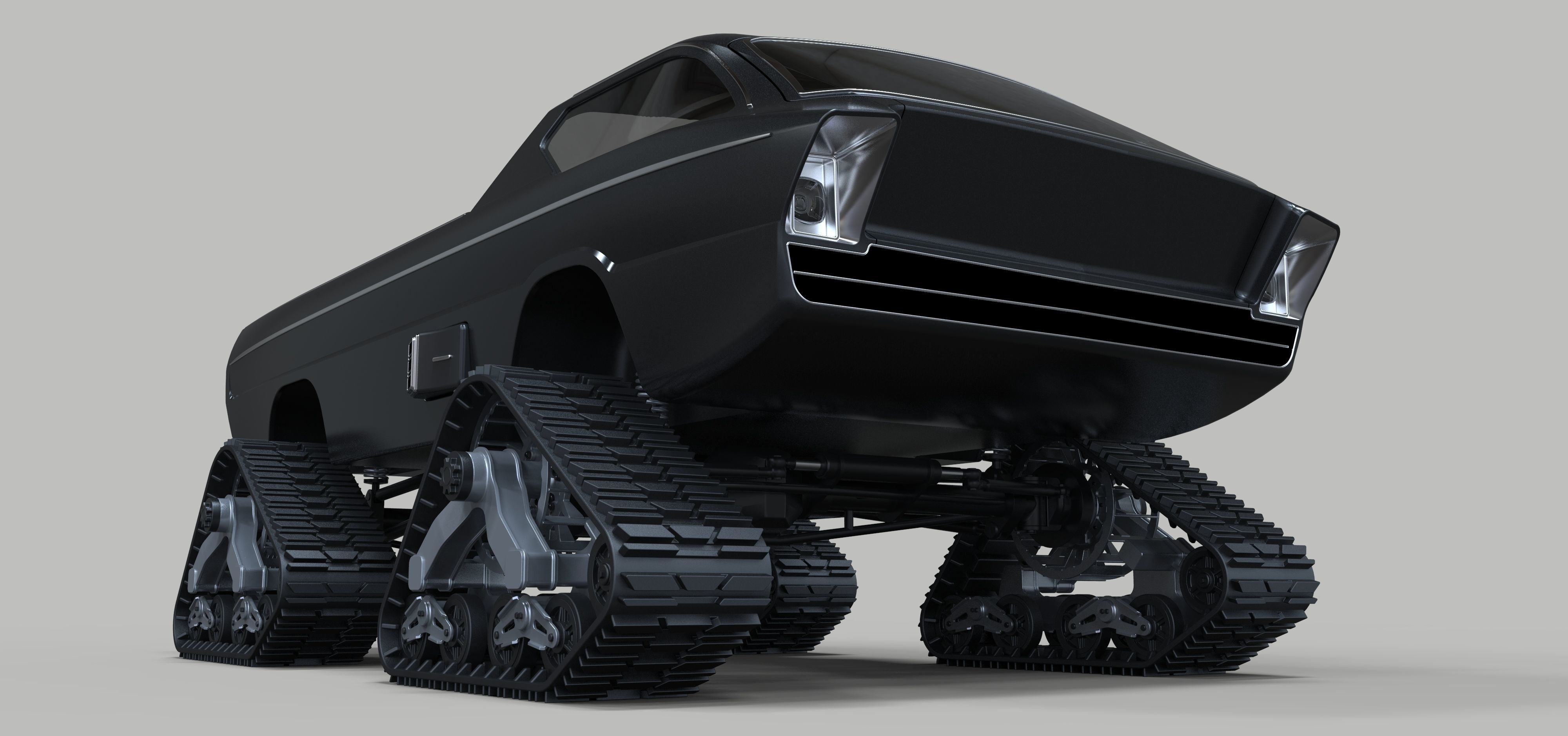 Dodge Deora with Mattracks Suspension tracks 3D model_14