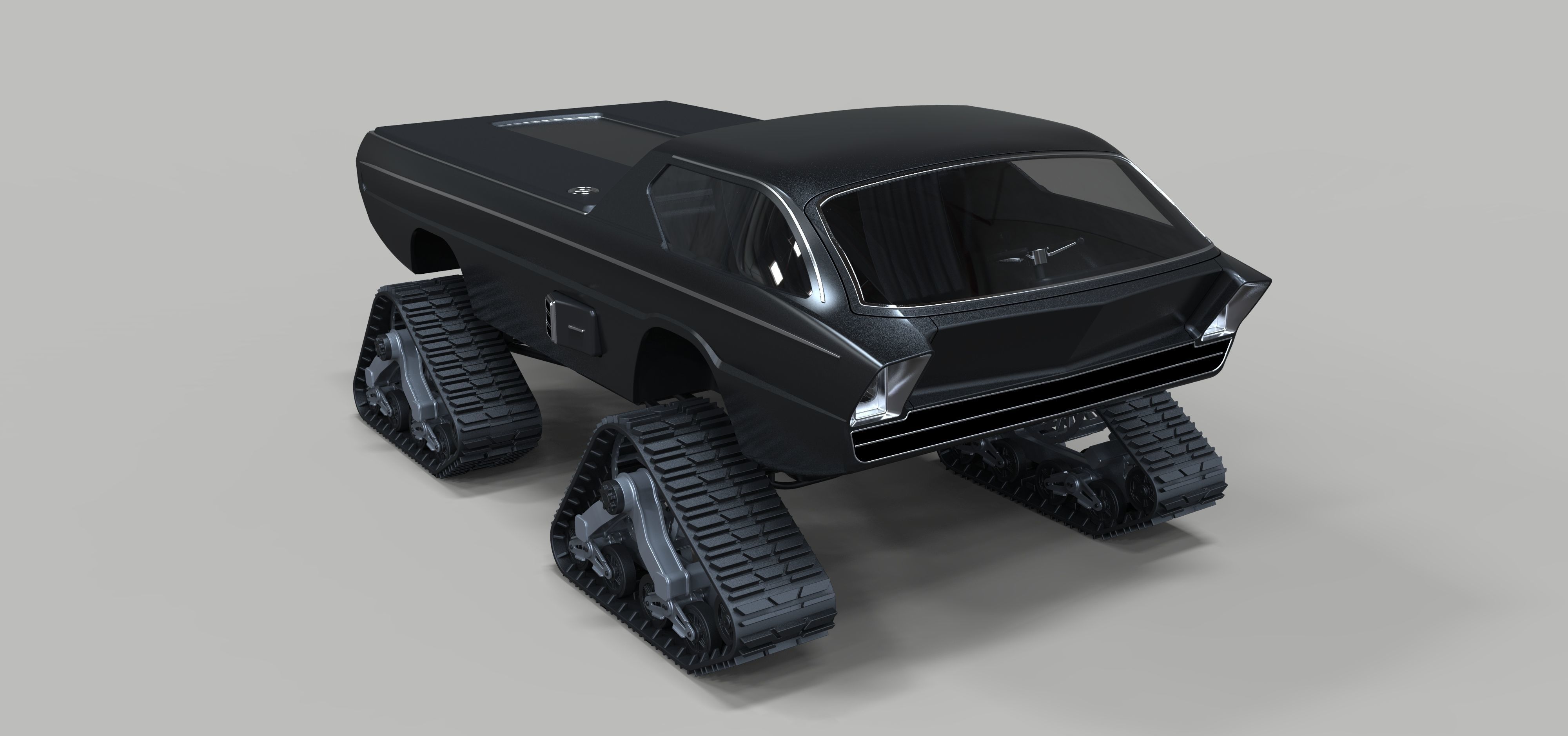 Dodge Deora with Mattracks Suspension tracks 3D model_2