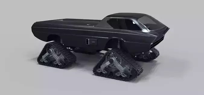 Dodge Deora with Mattracks Suspension tracks