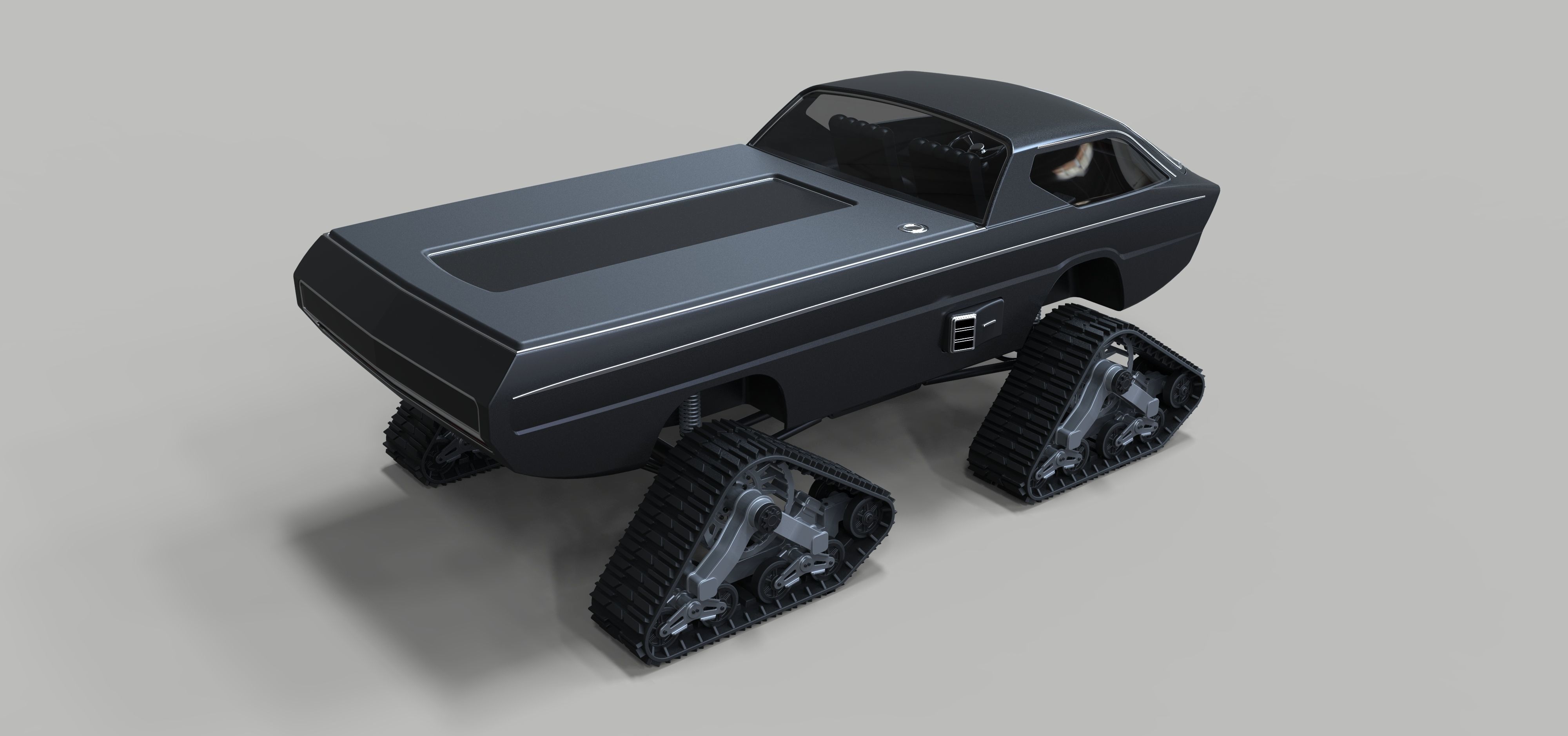 Dodge Deora with Mattracks Suspension tracks 3D model_9