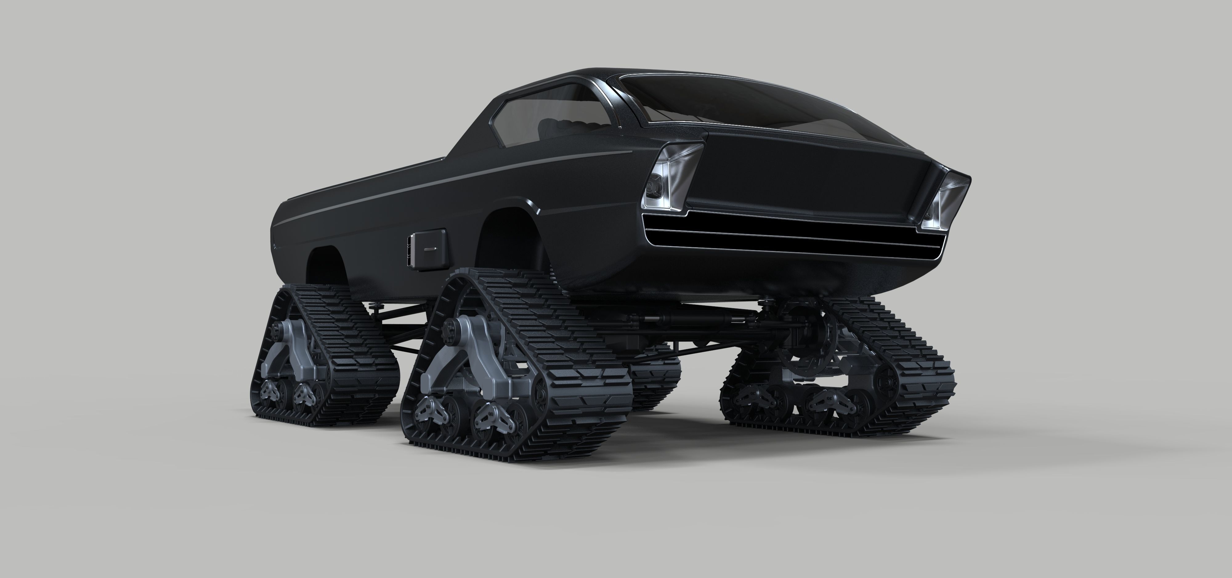 Dodge Deora with Mattracks Suspension tracks 3D model_3