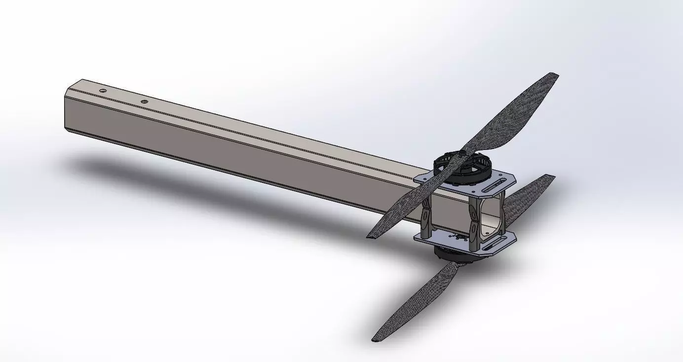 Rotocraft Arm with U8 motor 3D print model_0