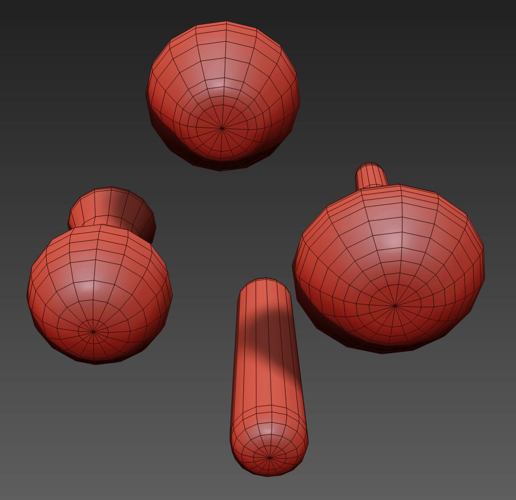 RH MATTE WHITE GLASS VASE COLLECTION Set-02 3D model_4