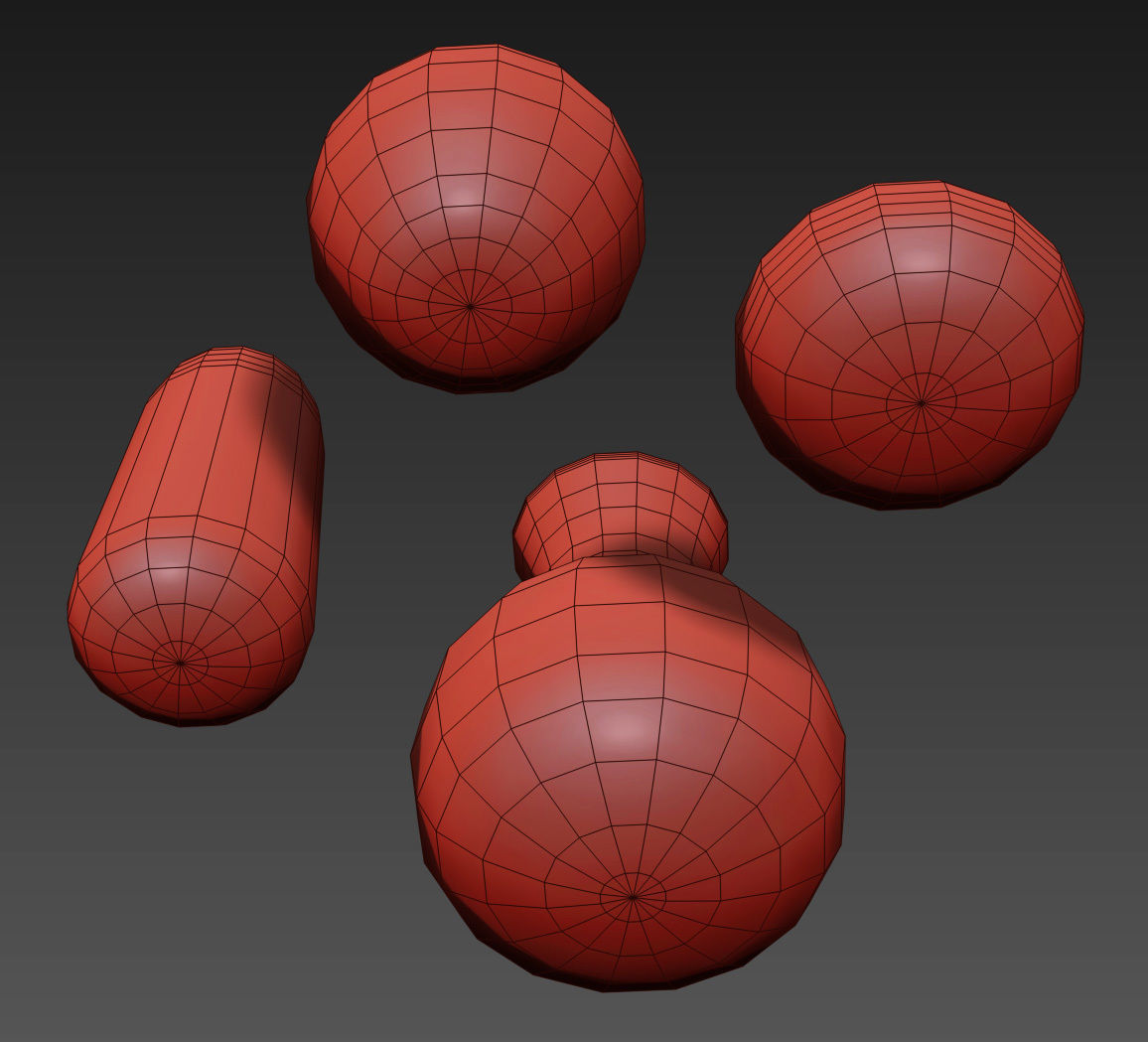 RH MATTE WHITE GLASS VASE COLLECTION Set-01 3D model_4