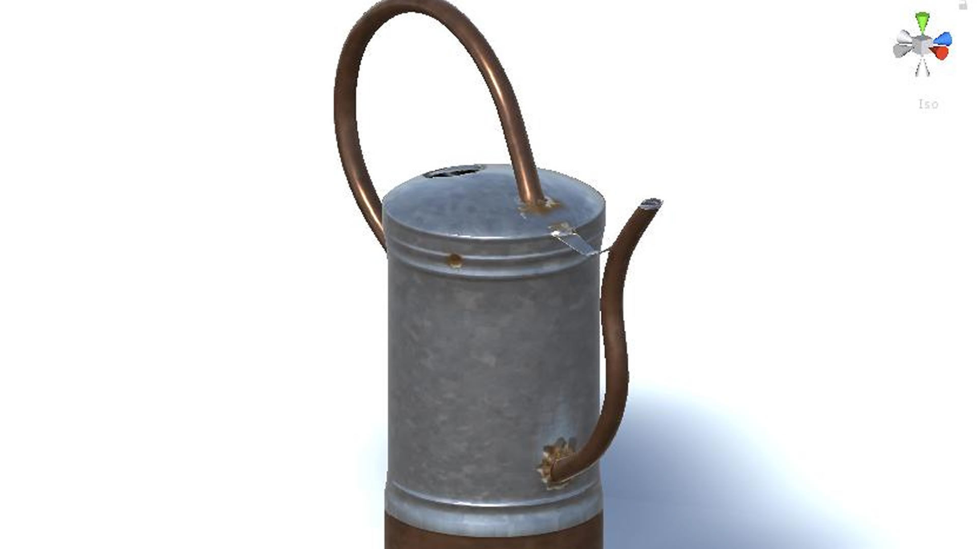 watering can Low-poly 3D model_2