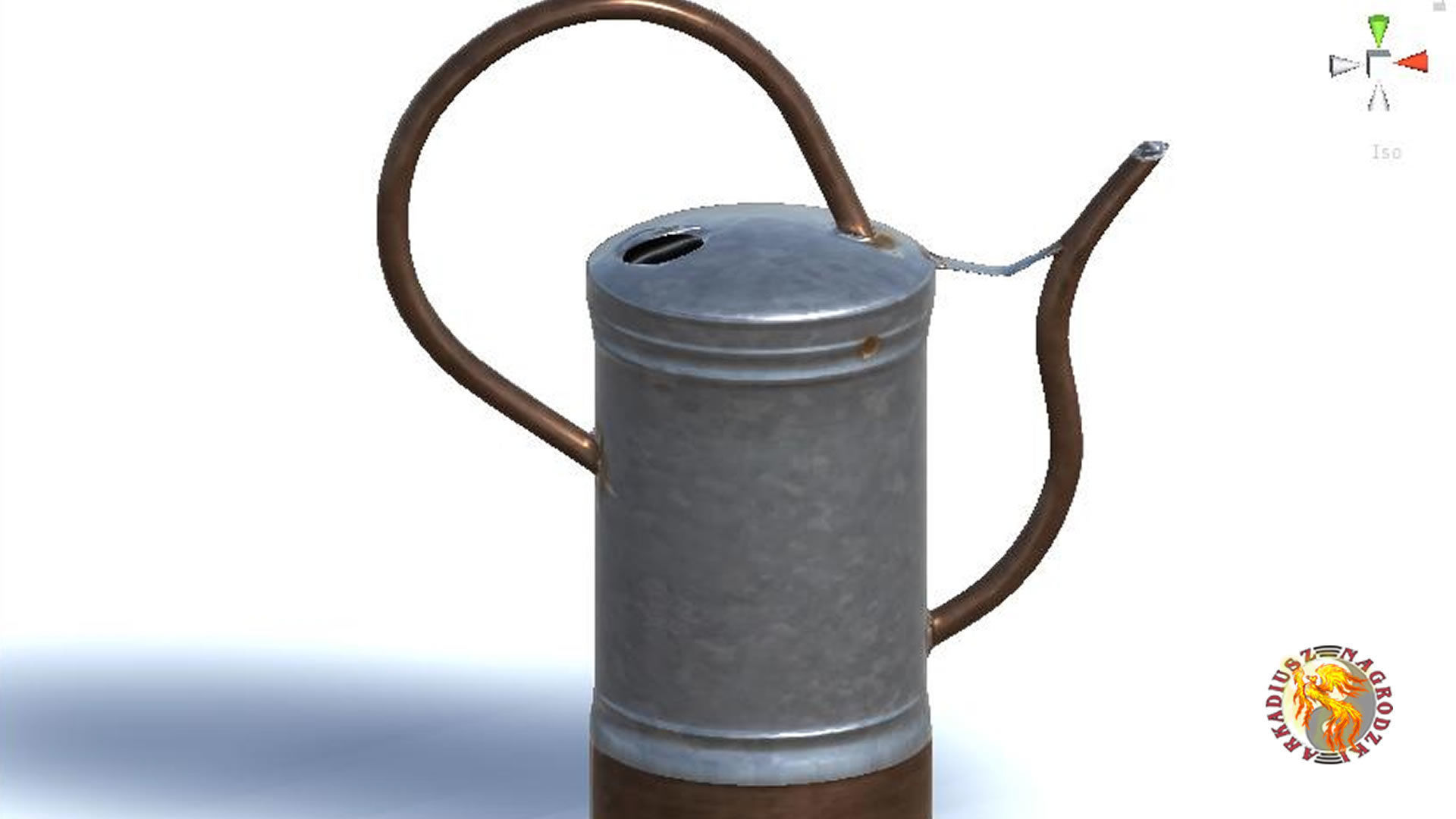 watering can Low-poly 3D model_1