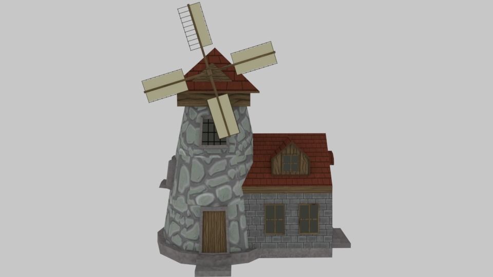 Medieval Fantasy House - Game Pack Low-poly 3D model_2