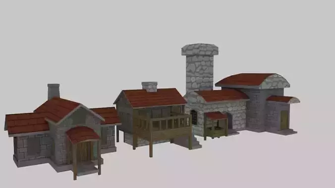 Medieval Fantasy House - Game Pack
