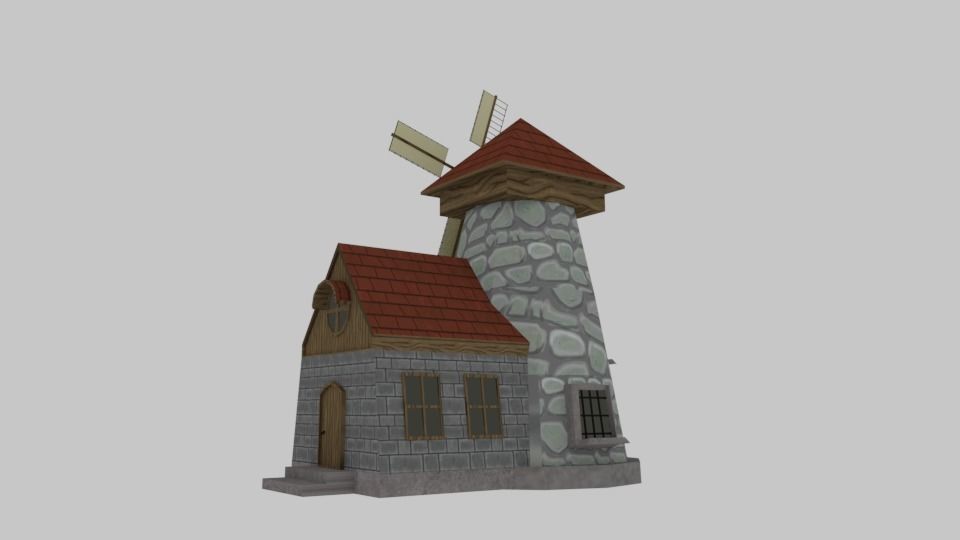 Medieval Fantasy House - Game Pack Low-poly 3D model_4