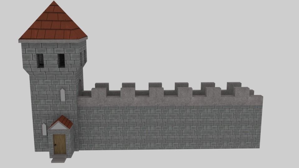 Medieval Fantasy House - Game Pack Low-poly 3D model_19
