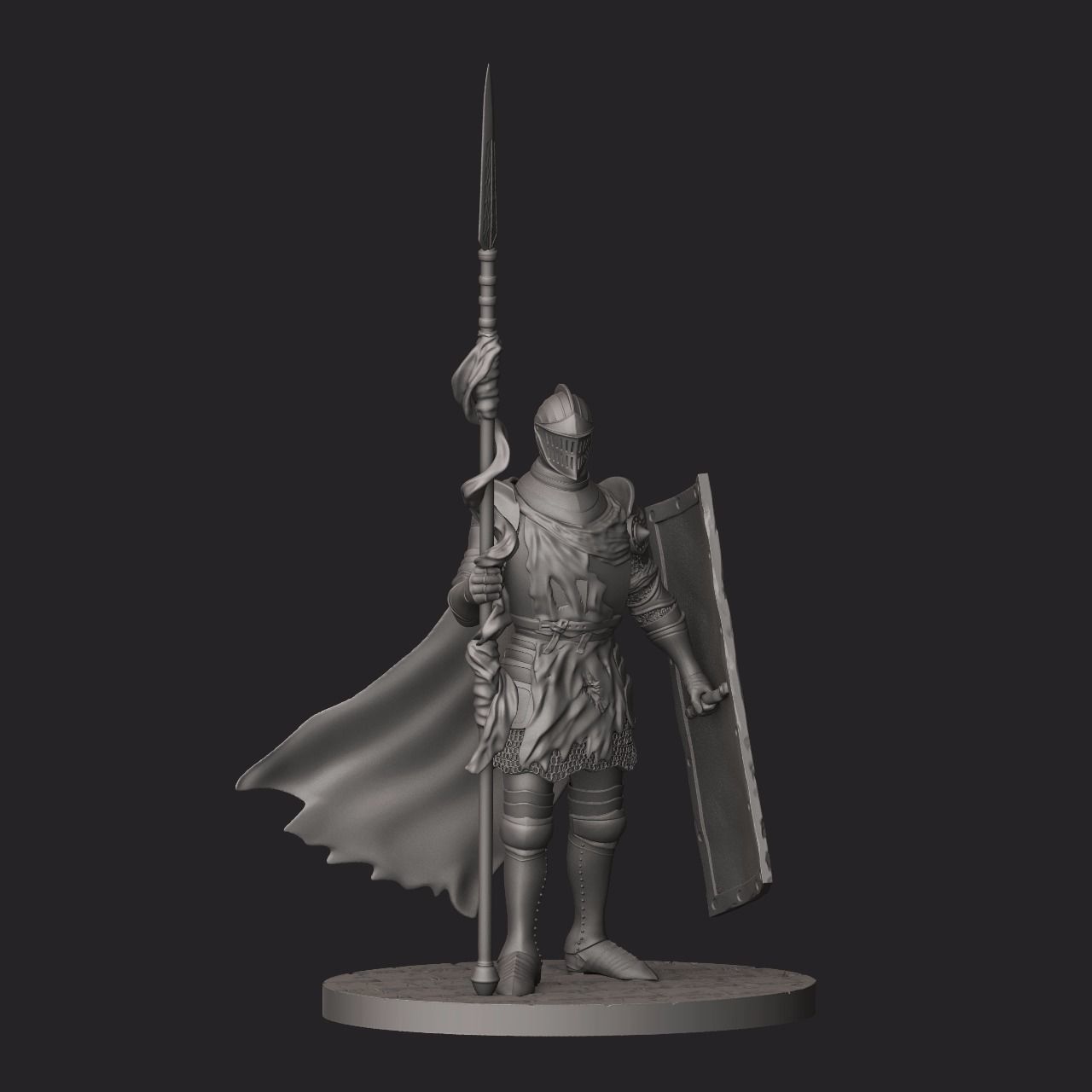 Dark Souls Lothric knight 45mm 3D print model_1