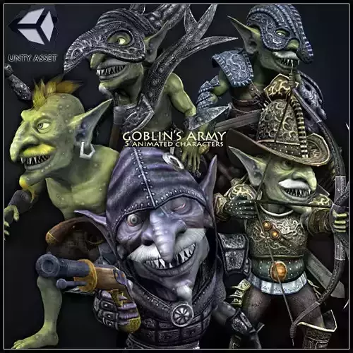GOBLINS ARMY Low-poly 3D model