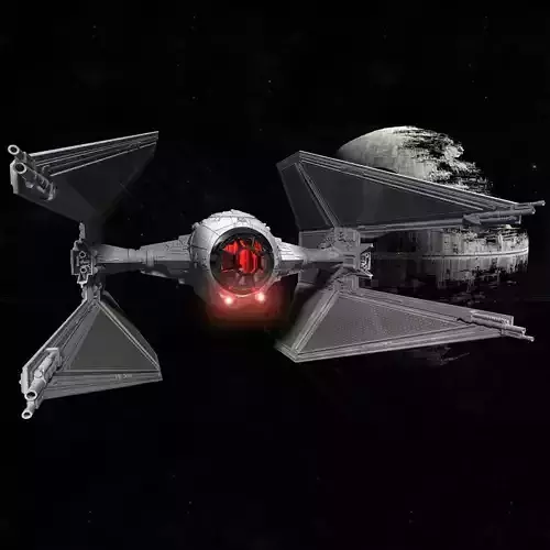 STAR WARS TIE INTERCEPTOR Detailed and printable 3D print model