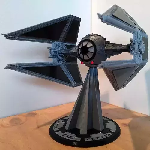 STAR WARS TIE INTERCEPTOR Detailed and printable 3D print model 6
