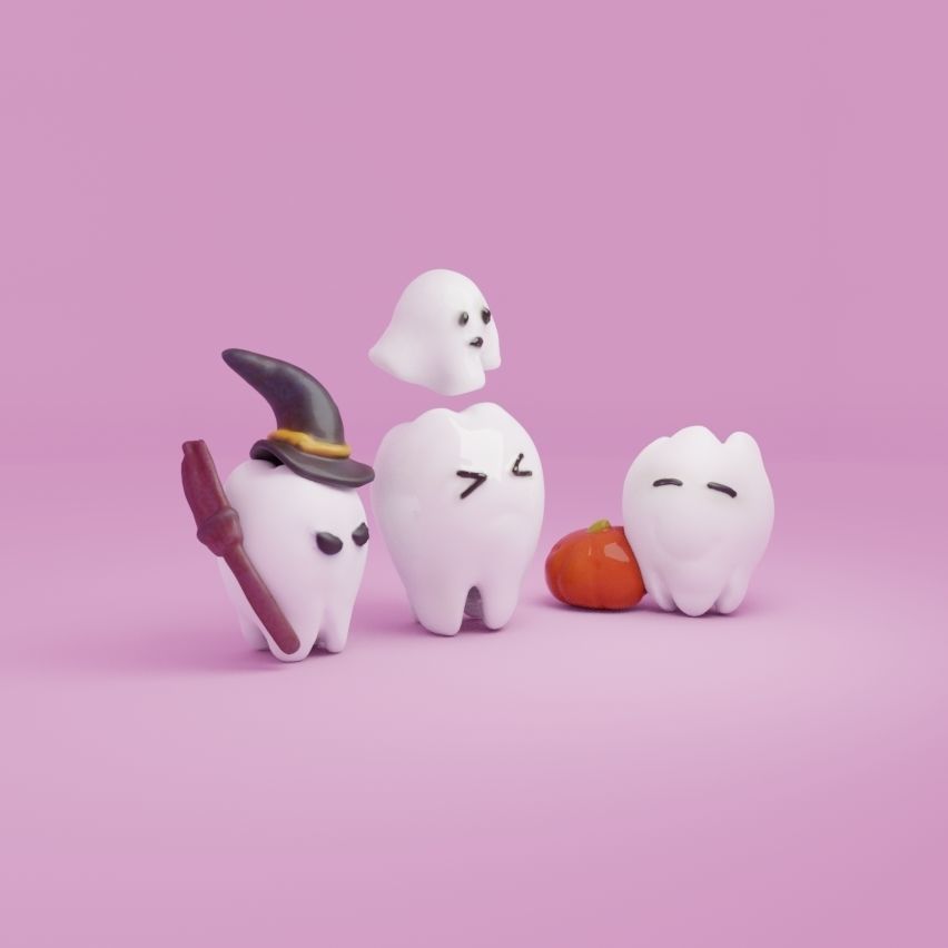 the Halloween of the teeths 3D print model_1