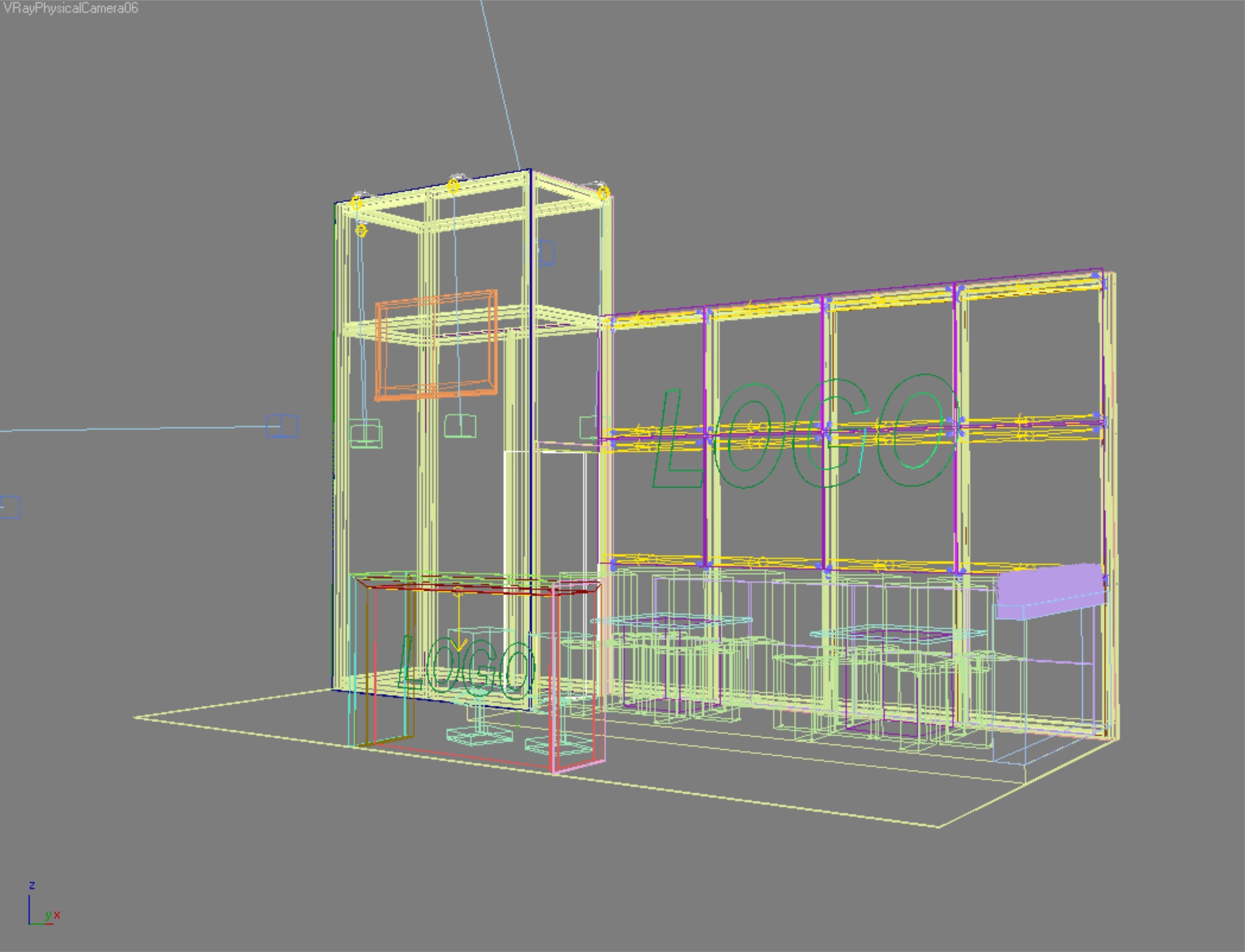 Exhibition stand 6x3 3D model_4