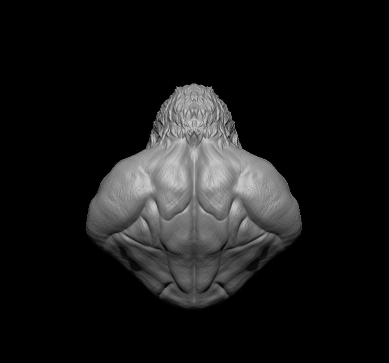 Bust of Garilla  3D print model_10