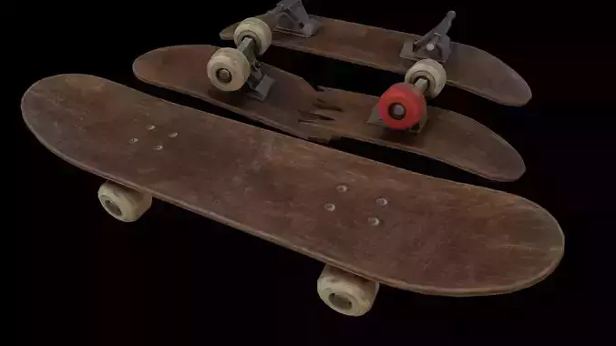 Skateboard skateboards Low-poly 3D model