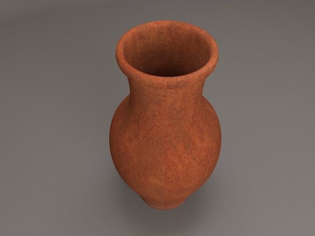 Clay Pot 3D model_1