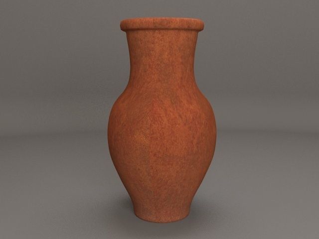 Clay Pot 3D model_2