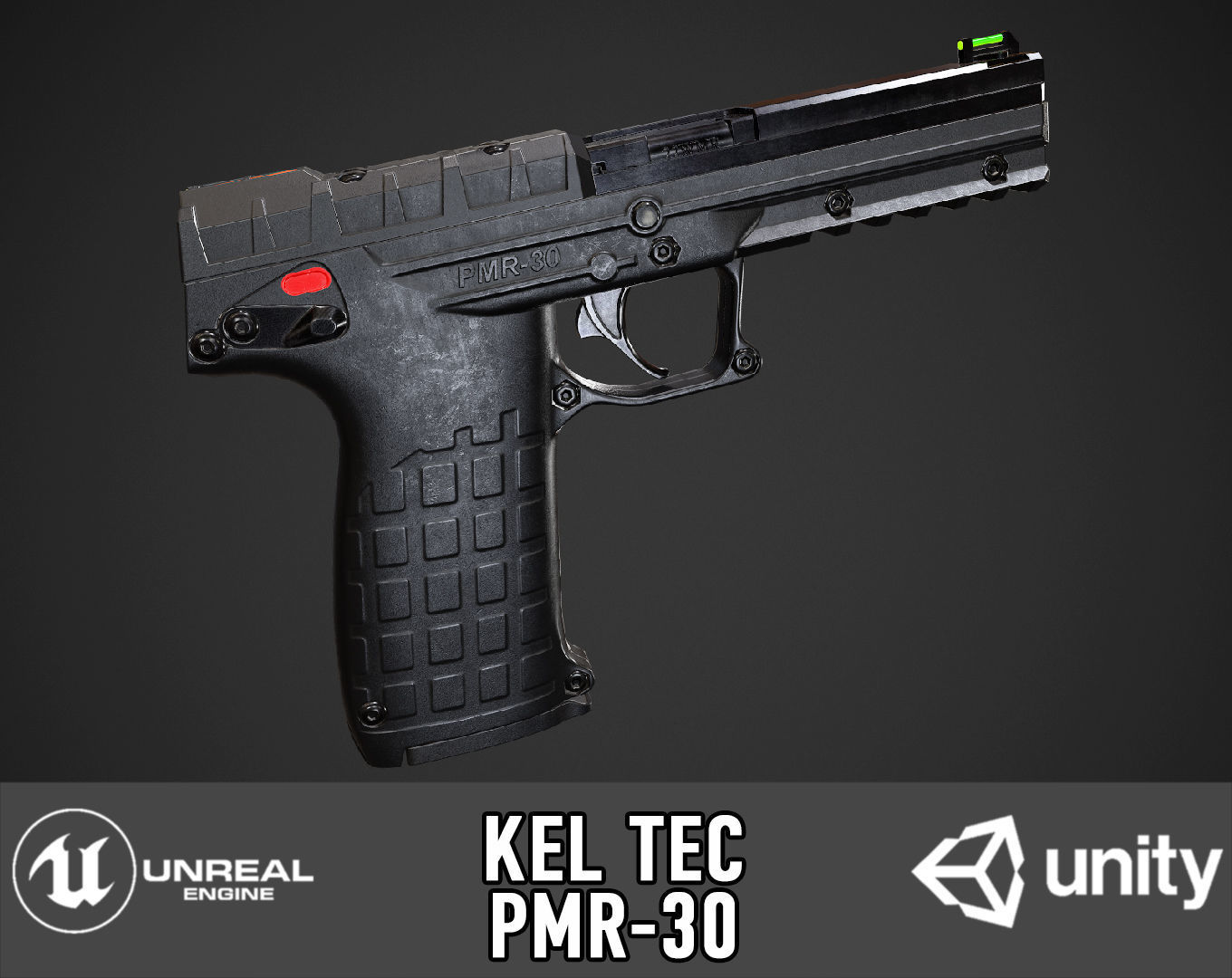 Kel Tec PMR-30 Low-poly 3D model_0