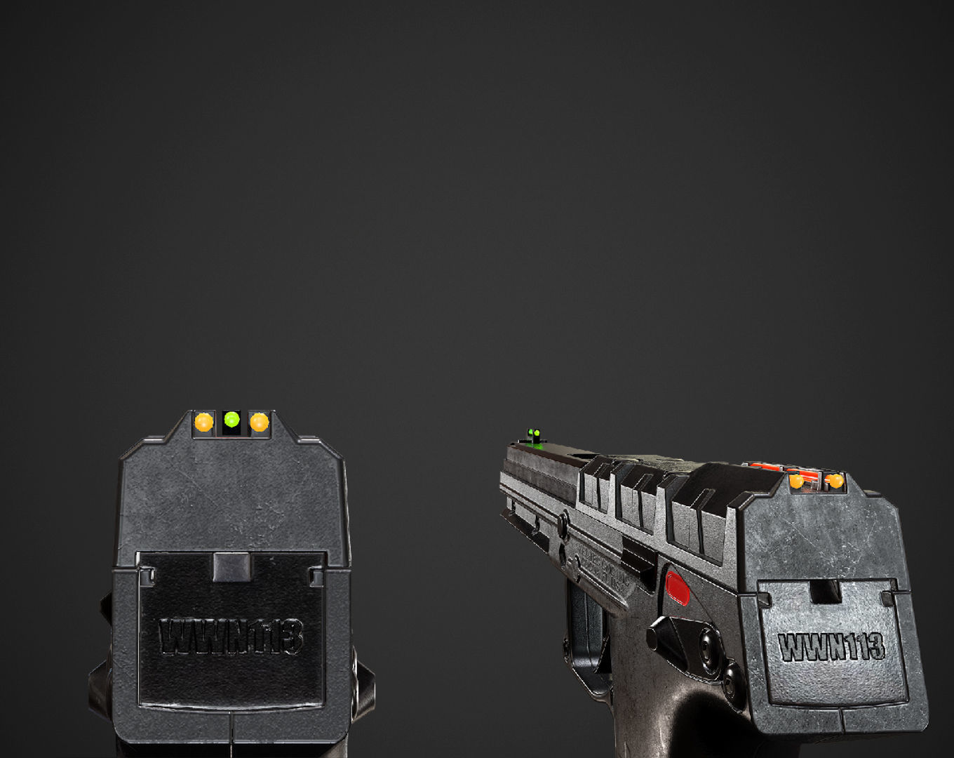Kel Tec PMR-30 Low-poly 3D model_7