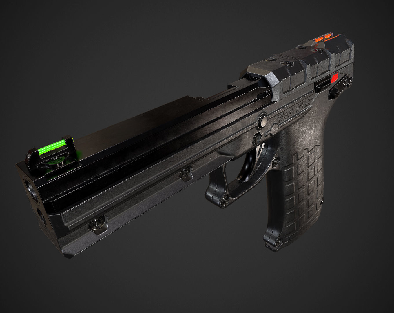 Kel Tec PMR-30 Low-poly 3D model_3