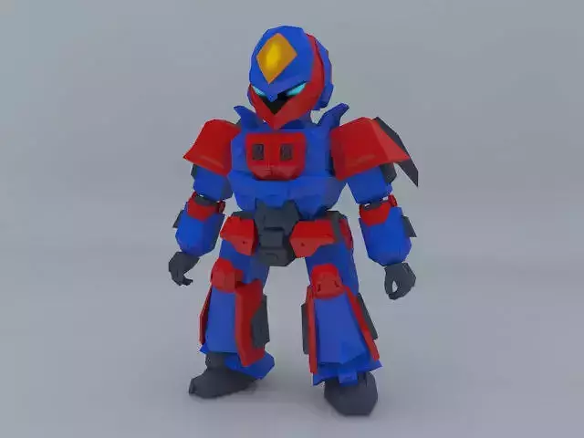 Low Poly Robot For Games