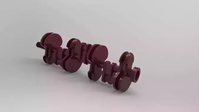 Crankshaft design Free 3D model