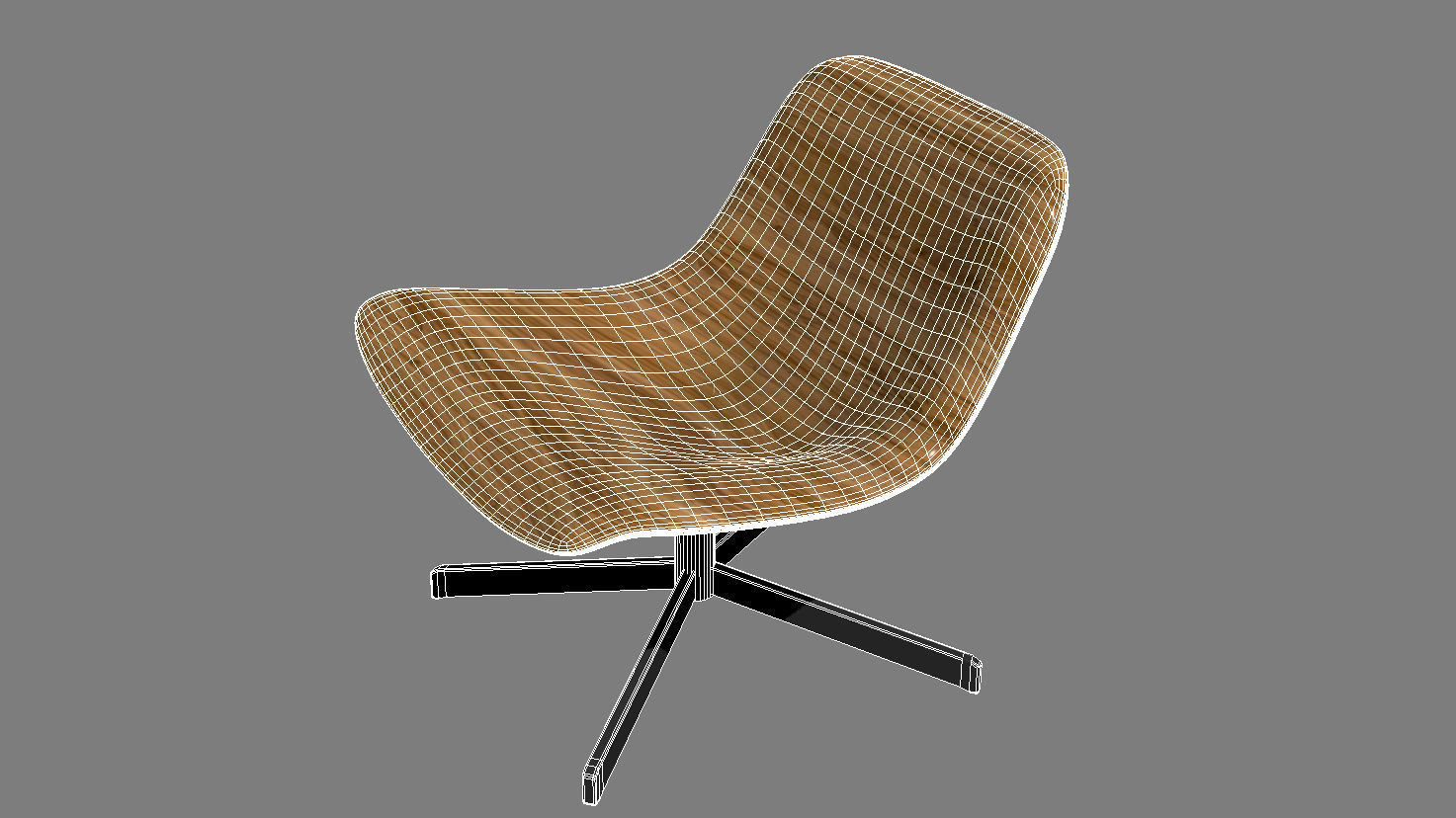 Nonesuch Modern Swivel Lounge Chair bu Blu Dot 3D model_1