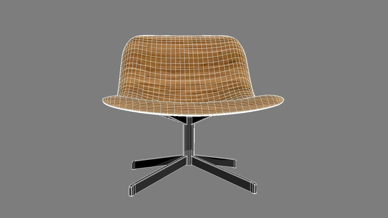 Nonesuch Modern Swivel Lounge Chair bu Blu Dot 3D model_2